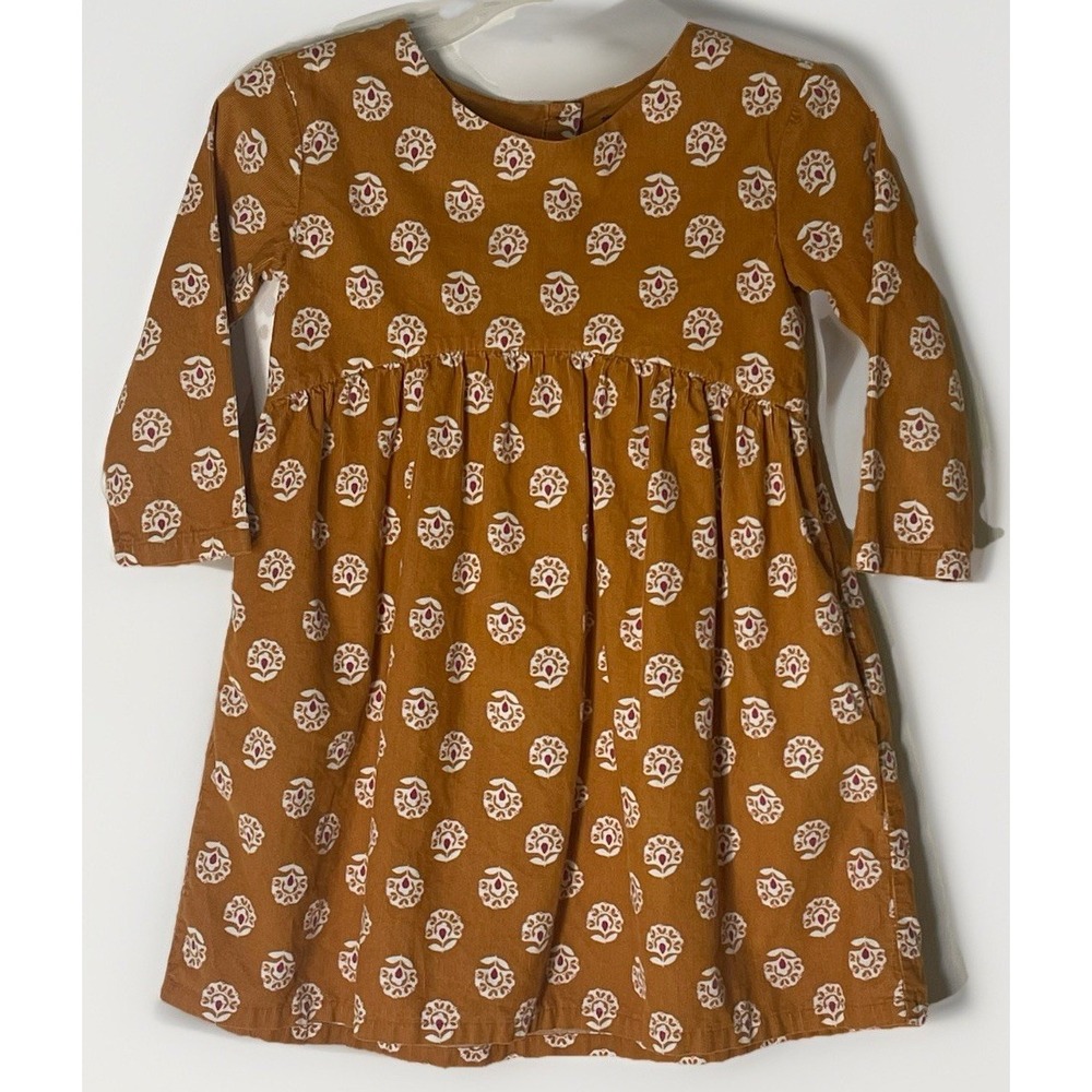 Tea Collection Girls Size 6 Corduroy Dress Long‎ Sleeve